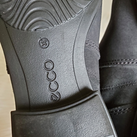 Ecco touch 15 black suede leather boots - Picture 11 of 12